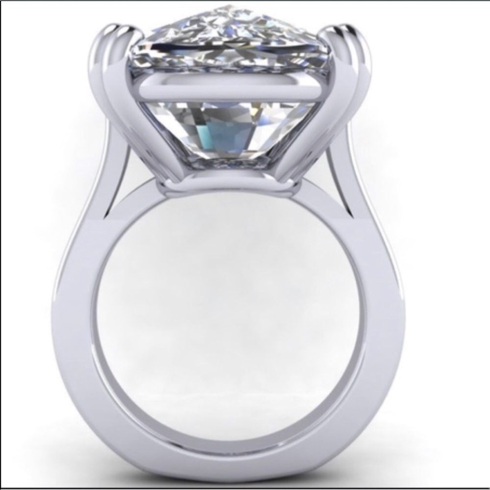 White sapphire 925 sterling ring